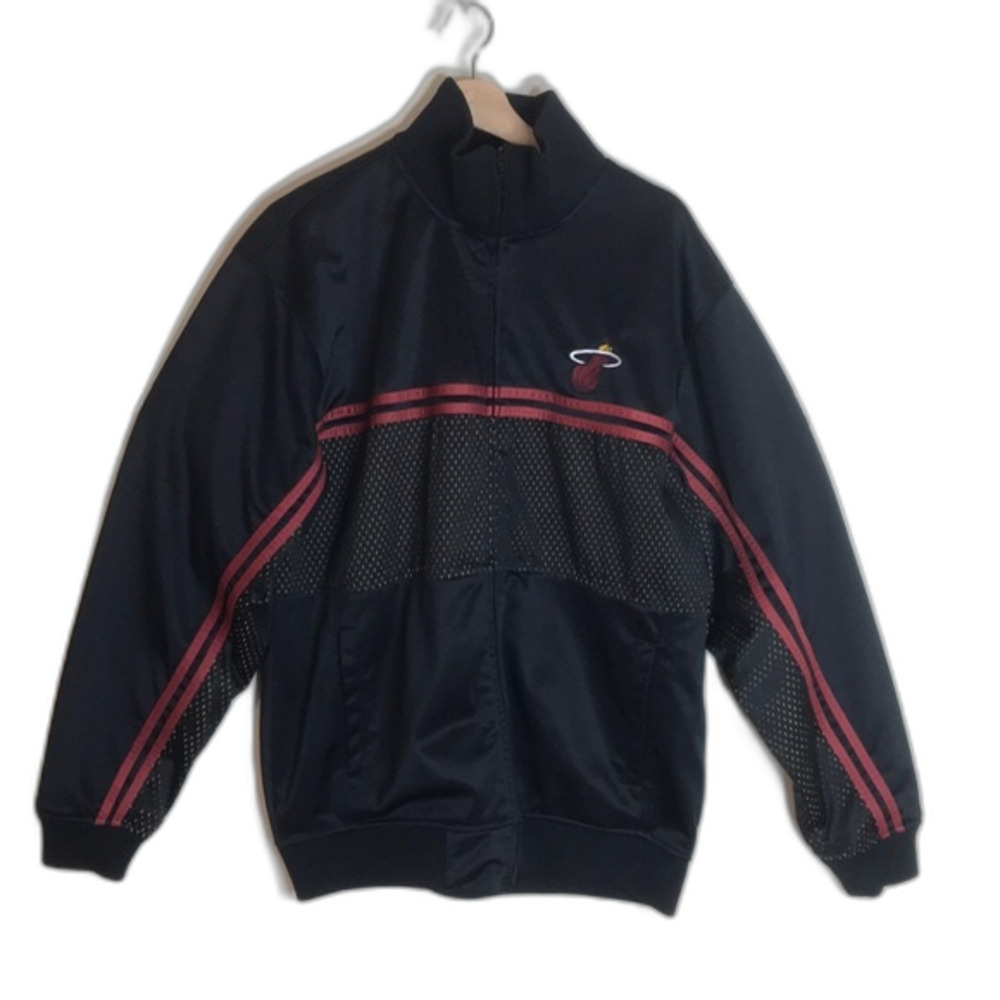 Miami Heat UNK Jacket Adult Black NBA Basketball Blue Label Mens size XL